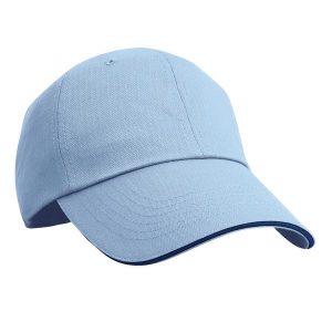 Czapka Z Daszkiem W Jodełkę. Białe czapki RESULT HEADWEAR, bez wzorów. Za 38,99 zł.