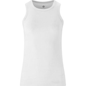 Damski tank top Athlecia Madilyn. Białe topy Athlecia, bez wzorów, bez kołnierzyka, bez ramiączek. Za 113,50 zł.