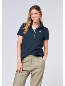 Polo Sylt Koszulka polo w kolorze granatowym rozmiar: XS. Niebieskie bluzki Polo Sylt, xs, bez wzorów, bez kołnierzyka, bez ramiączek. Za 61,46 zł.