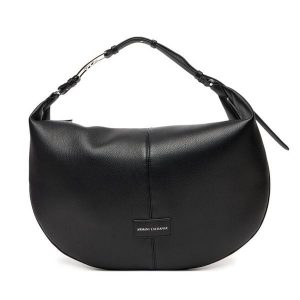 Torebka Armani Exchange. Czarne torebki klasyczne Armani Exchange, bez wzorów, bez dodatków. Za 679,99 zł.