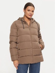 Fransa Kurtka zimowa Mabelle 20613793 Brązowy Regular Fit. Brązowe kurtki Fransa, na zimę, xl, bez wzorów, z syntetyku, bez kaptura. Za 299,99 zł.