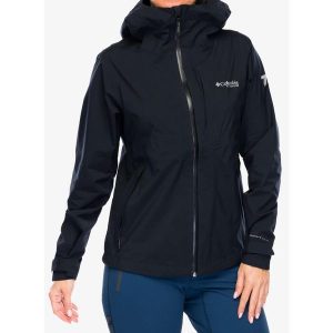 Kurtka przeciwdeszczowa damska Columbia OmniTech AmpliDry II Shell. Czerwone kurtki Columbia, bez wzorów, bez kaptura. Za 545,99 zł.