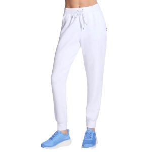 Spodnie sportowe damskie Skechluxe Elevate Jogger Pant. Białe spodnie dresowe Skechers, bez wzorów, z poliesteru. Za 229,99 zł.