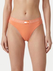 Tommy Hilfiger Figi klasyczne Heritage Tonal UW0UW06038 Pomarańczowy. Brązowe figi TOMMY HILFIGER, bez wzorów, z bawełny. Za 99,99 zł.