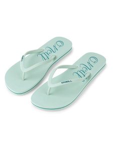 O'Neill Japonki "Profile" w kolorze turkusowym rozmiar: 37. Niebieskie klapki O'Neill, bez wzorów, z otwartym noskiem, bez obcasa. Za 70,24 zł.