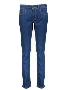 Pepe Jeans Dżinsy - Slim fit - w kolorze niebieskim rozmiar: W27/L32. Niebieskie jeansy Pepe Jeans, z aplikacjami, z jeansu. Za 158,10 zł.