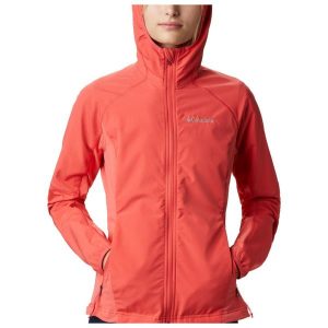 Kurtka softshell damska Columbia Sweet As Softshell Hoodie. Czerwone kurtki Columbia, l, bez wzorów, z softshellu, bez kaptura. Za 293,99 zł.