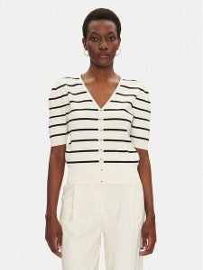 Morgan Sweter 251-MFOLK Écru Regular Fit. Swetry klasyczne Morgan, xl, z syntetyku, bez kołnierzyka. Za 139,99 zł.