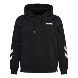Bluza damska plus Hummel Legacy. Czarne bluzy Hummel, bez wzorów, bez kaptura. W wyprzedaży za 189,00 zł.