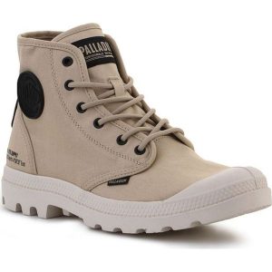 Buty Palladium Pampa Hi Htg Supply 77356-274-M beżowy. Brązowe trampki bez wzorów, z bawełny, bez zapięcia. Za 585,80 zł.