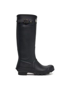 Barbour Kalosze Bede Tall Welly LRF0043BK11 Czarny. Czarne kalosze Barbour, bez wzorów, z syntetyku. Za 464,99 zł.
