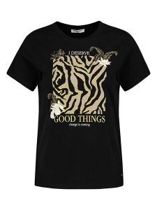 Eight2Nine Koszulka w kolorze czarnym rozmiar: XS. Czarne bluzki Eight2Nine, xs, bez wzorów, z bawełny, bez kołnierzyka, bez ramiączek. Za 43,99 zł.