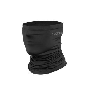 Komin rowerowy motocyklowy Rockbros WB-001B. Czarne szaliki ROCKBROS, bez wzorów, z jedwabiu. Za 29,00 zł.