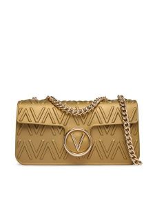 Valentino Torebka Alexia Summer VBSA0N09 Złoty. Żółte listonoszki Valentino, bez wzorów, ze skóry, bez dodatków. Za 419,99 zł.