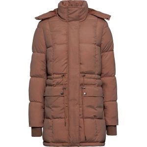 Kurtka zimowa z regulowaną talią. Czarne kurtki bonprix, na zimę, bez wzorów, z kapturem. Za 279,99 zł.