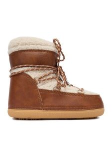 DeeZee Śniegowce NS904B-01 Brązowy. Brązowe buty zimowe DeeZee, z materiału, bez obcasa, bez zapięcia. Za 199,99 zł.
