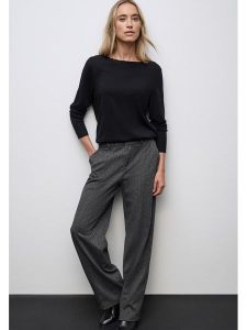 Cecil Spodnie w kolorze antracytowym rozmiar: W38/L32. Czarne spodnie z wysokim stanem Cecil, bez wzorów, z materiału, z podwyższonym stanem. Za 211,31 zł.