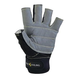 Rękawice żeglarskie Racing C4S. Białe rękawiczki CRAZY4SAILING, bez wzorów. Za 110,17 zł.