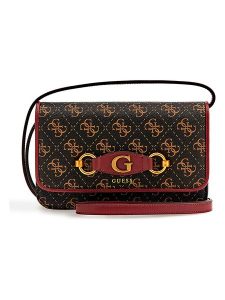Guess Portfel w kolorze czarno-pomarańczowym - 20 x 12 x 5 cm rozmiar: onesize. Brązowe portfele Guess, z aplikacjami, z materiału. Za 281,10 zł.