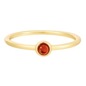 Glanzstücke München Pierścionek z Srebro wysokiej próby w Żółte złoto Pierścionki 1 ct Damski. Żółte pierścionki Glanzstücke München, z granatem, pozłacane. Za 139,99 zł.