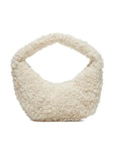 Calvin Klein Torebka LV04F3142G Écru. Torebki klasyczne Calvin Klein, bez wzorów, z materiału, bez dodatków. Za 339,99 zł.