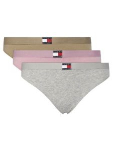 Tommy Hilfiger Komplet 3 par stringów UW0UW06139 Kolorowy. Komplety bielizny TOMMY HILFIGER, bez wzorów, z bawełny. Za 129,99 zł.