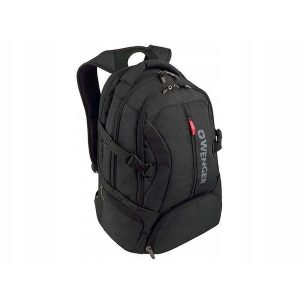 Plecak miejski z kieszenią na laptop Transit 16" 27l. Czarne plecaki Wenger. Za 392,99 zł.