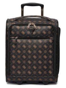 Guess Walizka "Silia" w kolorze czarno-jasnobrązowym - 34 x 46 x 21 cm rozmiar: onesize. Brązowe walizki Guess, z aplikacjami, z materiału. Za 565,99 zł.