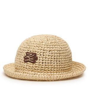 Kapelusz KARL LAGERFELD. Brązowe kapelusze KARL LAGERFELD, bez wzorów. Za 429,99 zł.