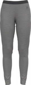 Legginsy termoaktywne damskie ODLO Merino 200 BL Bottom Long. Szare legginsy ODLO, bez wzorów, z materiału. Za 395,30 zł.