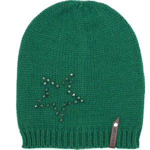 Czapka damska Gwiazda Ćwieki zielona. Czapki marki Art of Polo. Za 36,52 zł.