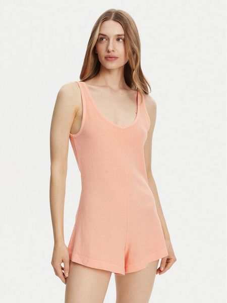 Billabong Kombinezon EBJX603002 Pomarańczowy Regular Fit. Brązowe kombinezony Billabong, m, bez wzorów, z bawełny, bez kołnierzyka, bez ramiączek. Za 94,99 zł.