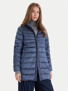 Geox Kurtka puchowa Jaysen W4625D T3154 F4624 Granatowy Regular Fit. Niebieskie kurtki Geox, bez wzorów, z puchu, bez kaptura. Za 579,00 zł.