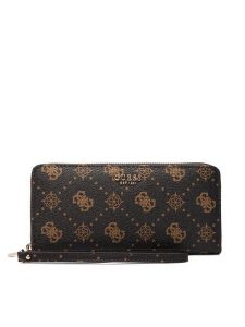 Guess Portfel Carrie Logo Slg SWGP98 98146 Brązowy. Brązowe portfele Guess, z aplikacjami, ze skóry. Za 299,99 zł.