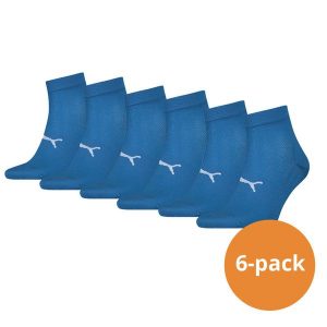 Skarpety Puma Sport Quarter Light, 6 pary niebieski. Niebieskie skarpetki Puma, bez wzorów, z elastanu. Za 162,99 zł.