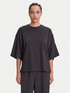 Adidas T-Shirt ALL SZN Soft Lux JM3800 Czarny Loose Fit. Czarne t-shirty ADIDAS, l, bez wzorów, z bawełny, bez kołnierzyka, bez ramiączek. Za 159,99 zł.