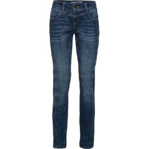 Dżinsy straight, mid waist. Niebieskie jeansy bonprix, bez wzorów, z jeansu. Za 149,99 zł.