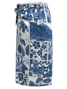 Smith & Soul Spódnica w kolorze niebiesko-białym rozmiar: XS. Białe spódnice Smith & Soul, na co dzień, xs, bez wzorów, z bawełny, midi. Za 195,99 zł.