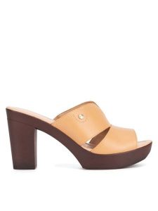 Lasocki Klapki EST-2025-14 Brązowy. Brązowe klapki Lasocki, bez wzorów, ze skóry, bez obcasa. Za 169,99 zł.