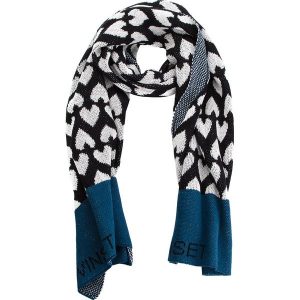 Szal TWINSET - Sciarpa OA8T1P Jacq. Cuori Blu Ottan 03201. Szaliki marki Twinset. W wyprzedaży za 299,00 zł.