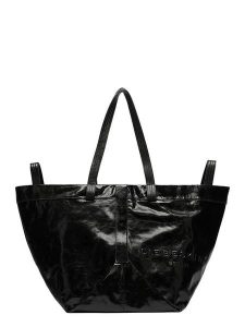 Liebeskind Berlin Skórzany shopper bag w kolorze czarnym - 47 x 34 x 18 cm rozmiar: onesize. Czarne shopper bag Liebeskind Berlin, bez wzorów, z materiału, na ramię, bez dodatków. Za 461,21 zł.