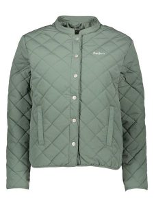Pepe Jeans Kurtka pikowana w kolorze zielonym rozmiar: XL. Zielone kurtki Pepe Jeans, xl, bez wzorów, z jeansu, bez kaptura. Za 184,89 zł.