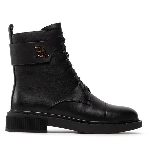 Trzewiki Rage Age. Czarne botki Rage Age, bez wzorów, bez obcasa, na płaskiej podeszwie, bez zapięcia. Za 349,99 zł.
