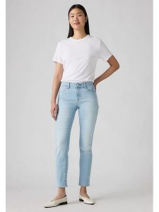 Levi's Dżinsy "712" - Slim fit - w kolorze błękitnym rozmiar: W30/L30. Niebieskie jeansy Levi's®, z aplikacjami. Za 256,70 zł.
