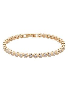 U.S. Polo Assn. Pozłacana bransoletka z kryształami rozmiar: onesize. Żółte bransoletki U.S. Polo Assn., metalowe. Za 200,13 zł.