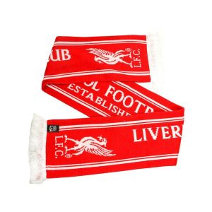 Szalik Liverpool FC - licencjonowany. Czerwone szaliki LIVERPOOL FC, bez wzorów. Za 119,00 zł.