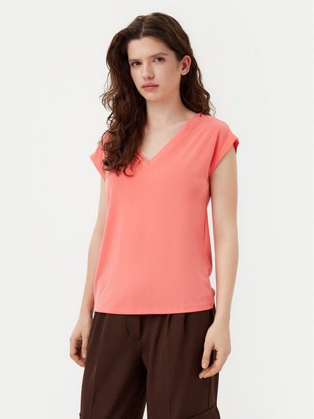 ONLY T-Shirt Free 15287041 Różowy Regular Fit. Czerwone t-shirty ONLY, s, bez wzorów, z syntetyku, bez kołnierzyka, bez ramiączek. Za 69,99 zł.