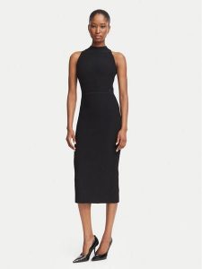 Guess Sukienka codzienna W6BK88 Z1920 Czarny Slim Fit. Czarne sukienki Guess, na co dzień, m, z aplikacjami, z syntetyku, bez kołnierzyka, bez ramiączek, proste. Za 614,99 zł.