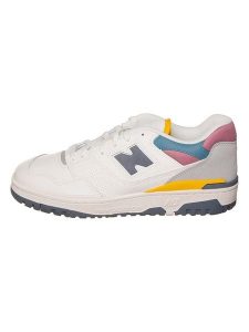 New Balance Skórzane sneakersy "550" w kolorze białym ze wzorem rozmiar: 45. Białe trampki New Balance, bez wzorów, bez zapięcia. Za 368,85 zł.