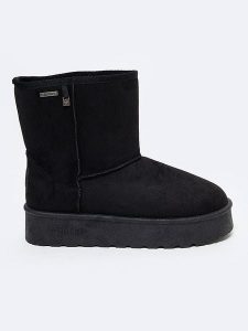 BIG STAR Botki w kolorze czarnym rozmiar: 38. Czarne botki Big Star, bez wzorów, bez obcasa, na platformie, bez zapięcia. Za 84,99 zł.